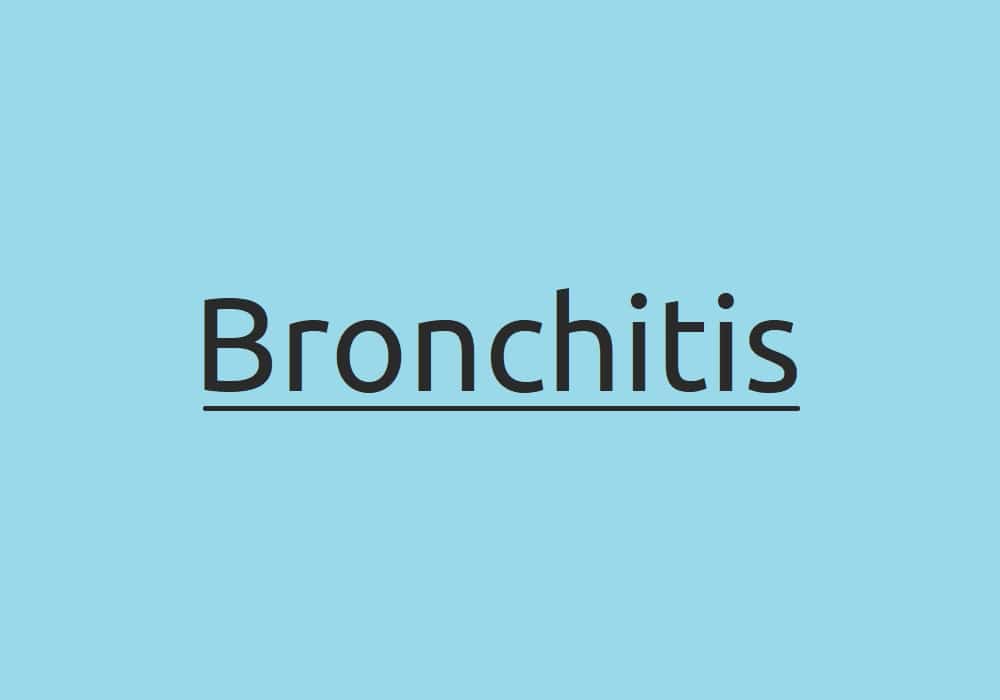 Bronchitis Symptome Ursachen und Behandlung