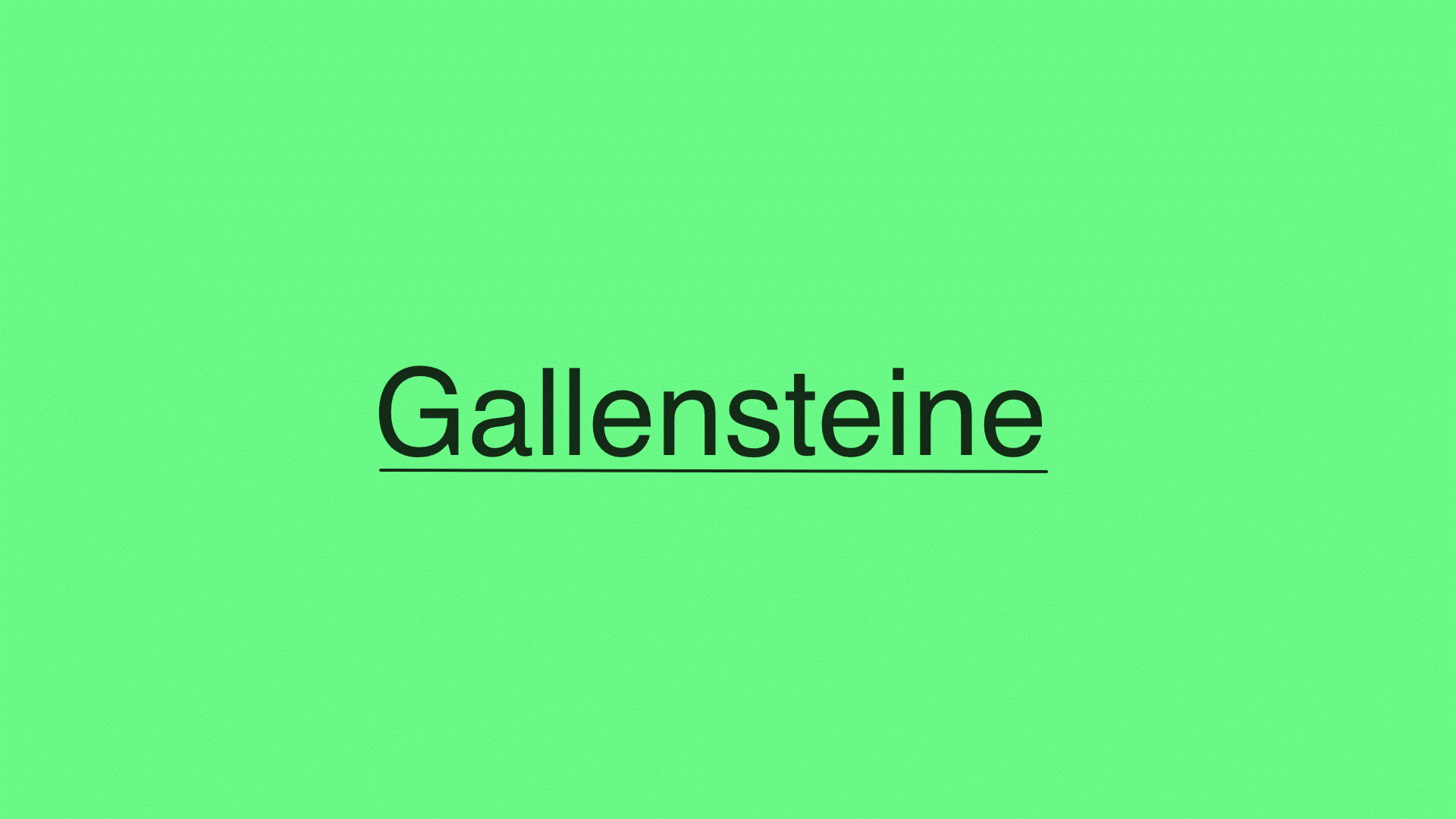 Gallensteine: Symptome, Diagnose, Komplikationen und Behandlung