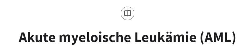 Akute myeloische Leukämie AML