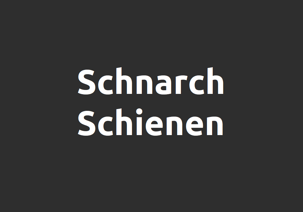 Anti-Schnarch-Schienen