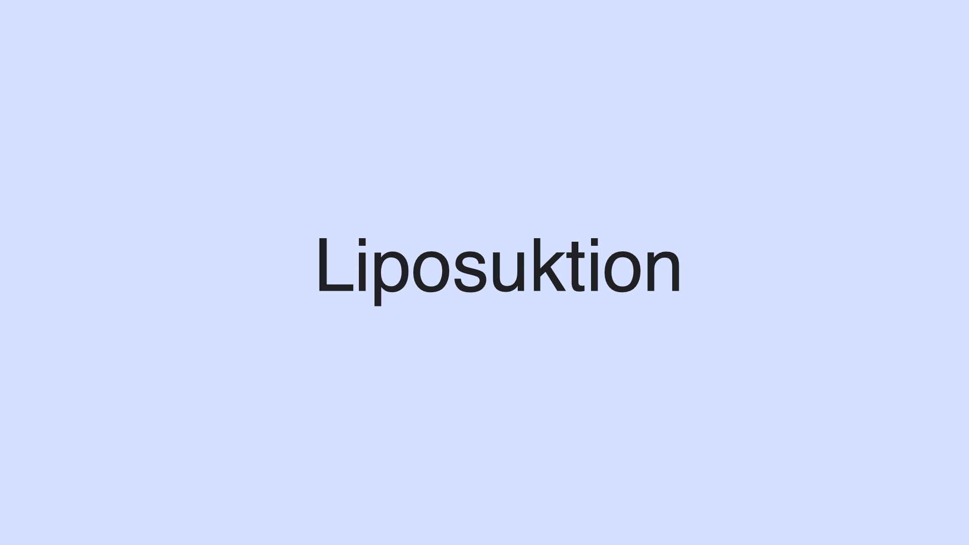 Liposuktion - Verfahren, Ablauf, Operation, Risiken einer Fettabsaugung