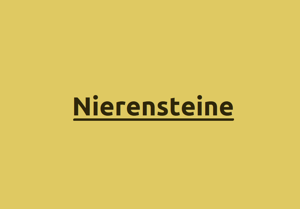 Nierensteine: Ursachen, Symptome und Behandlung