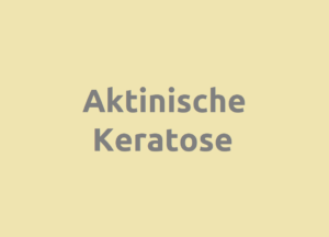 Aktinische Keratose Diagnose und Behandlung