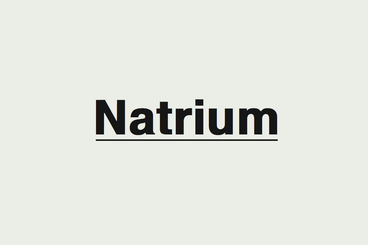 Natrium - Vorteile und Nebenwirkungen