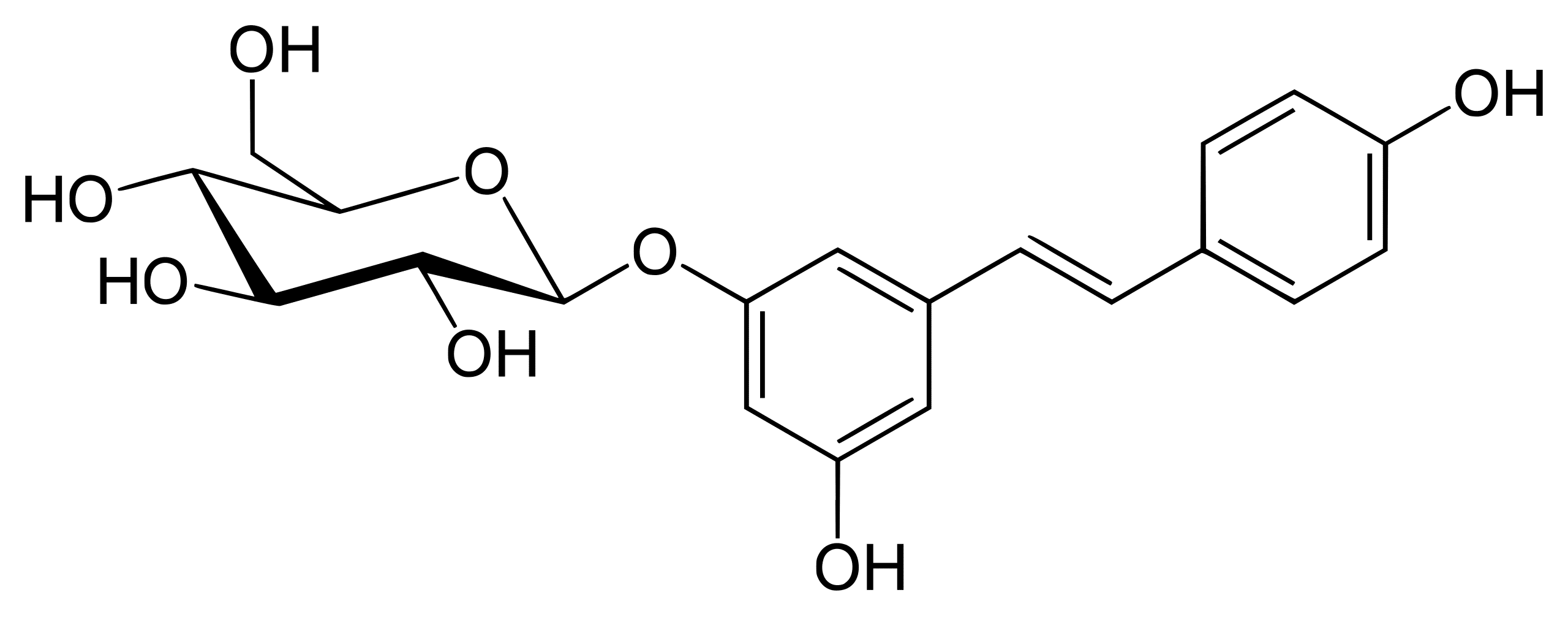 Resveratrol ist ein polyphenisches Bioflavonoid -Antioxidans